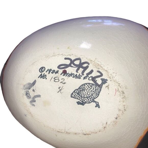 Vintage Animals & Co 1984 Collectible Hand Painted Porcelain Fish Bamboo Teapot - Picture 5 of 8